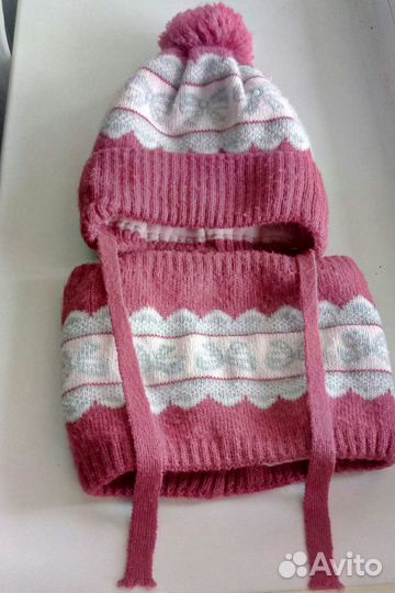 Комплект шапка, шарф