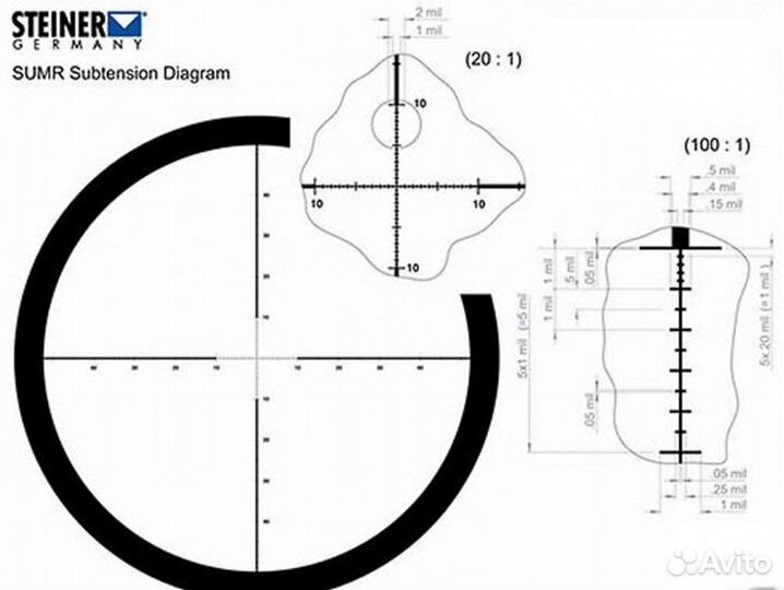 Бинокль Steiner 10x42 Tactical Military R