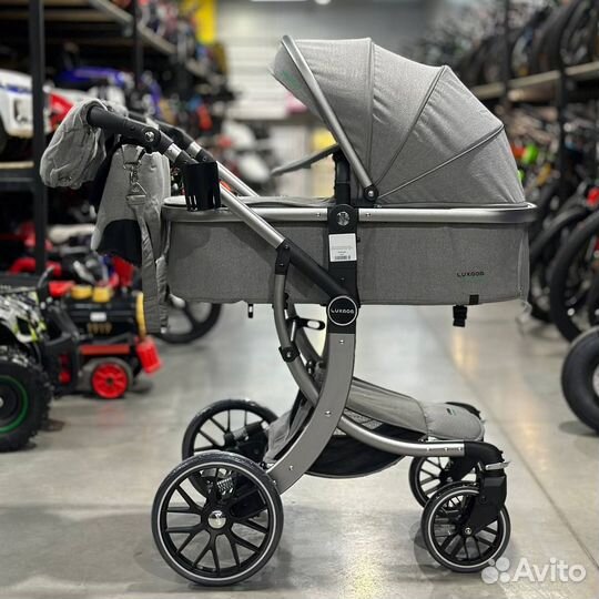 Коляска 3 в 1 Luxmom 601A Grey