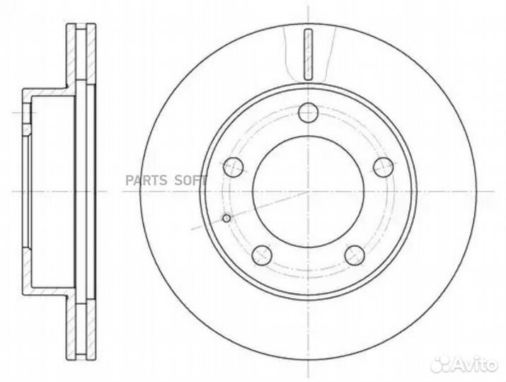 Road house 620310 Диск тормозной пер. Xedos-6 626