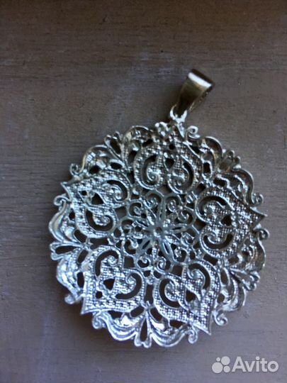 Кулон из серебра «Кружева Армении» новый