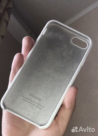 Чехол на iPhone 7/8/se с защитным стеклом (чёрное)