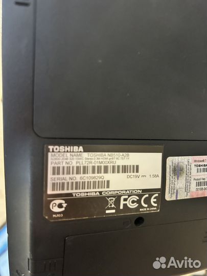 Ноутбук Toshiba NB510-A2B