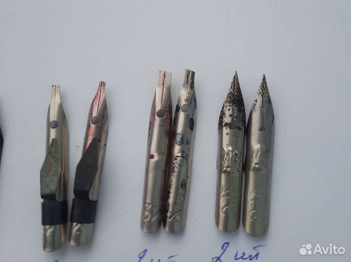 Перья для каллиграфии шрифтовые плакатные стальные