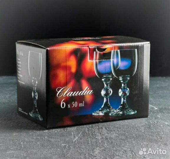 Рюмки Bohemia Claudia 6*50ml