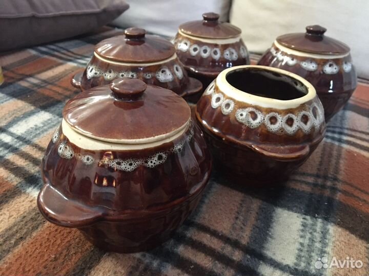 Горшочки глиняные для запекания