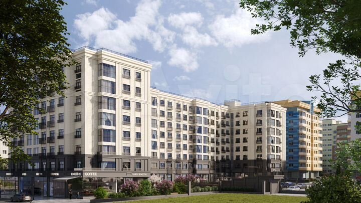2-к. квартира, 65,2 м², 6/8 эт.