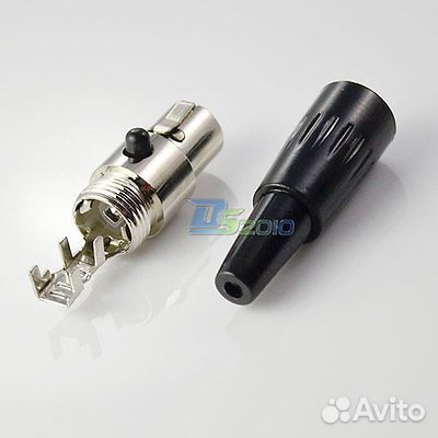 Mini XLR 3 4 5 Pin Shure Sennheiser Socket Plug