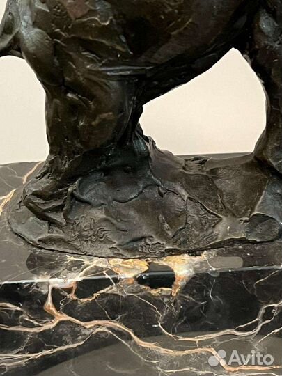 Статуэтка Слон. Бронза. Европа