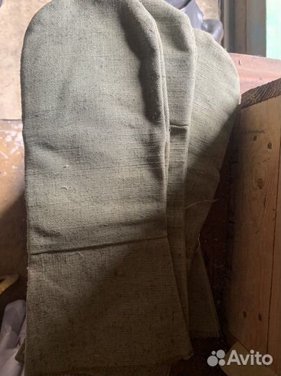 Краги брезентовые