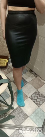 Кожаная юбка