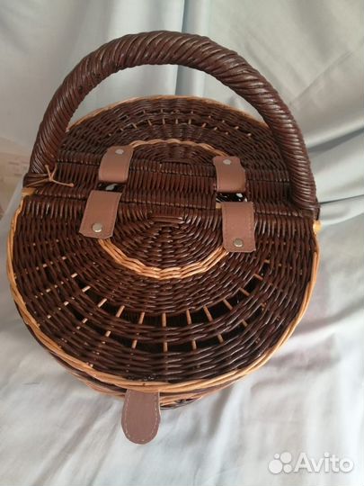 Корзина плетеная большая для пикника