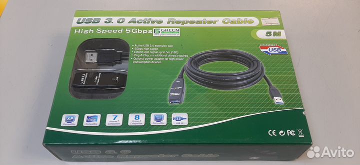 Профессиональный USB кабель USB 3.0 Active Repeate
