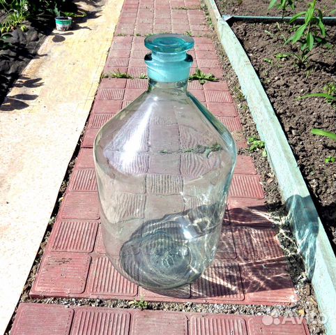 Бутыль 10 литров стекло СССР для вина