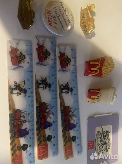 Значки,игрушки, линейки и часы Mcdonald’s