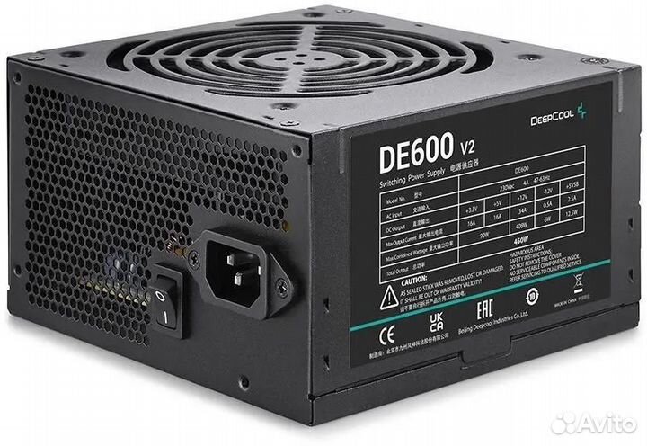 Блок питания deepcool DE600 V2, 450 Вт