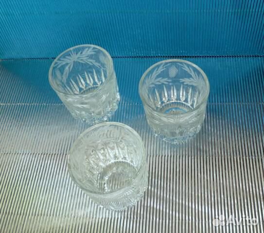 Стопки стеклянные не б/у