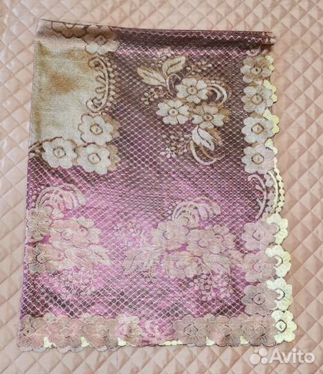 Скатерть кружевная хамелеон новая на большой стол