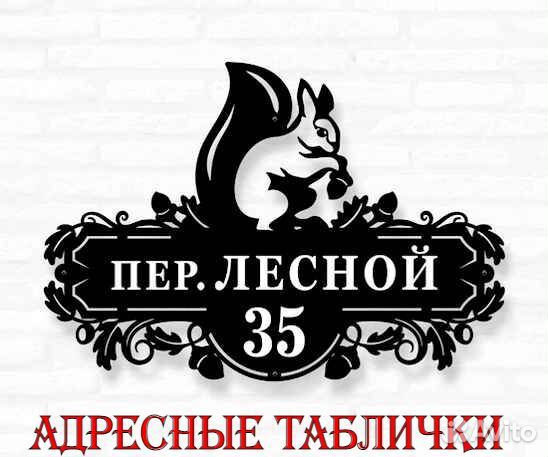 Табличка на дом с адресом