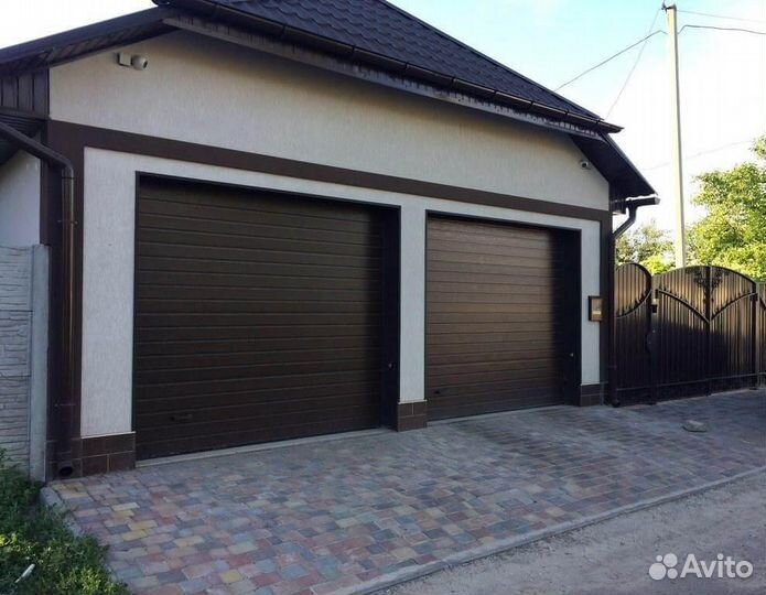 Секционные ворота гаражные автоматические