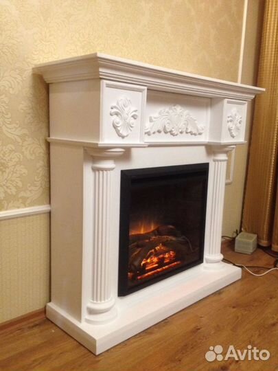 Камины, лепнина из гипса, силиконовые формы