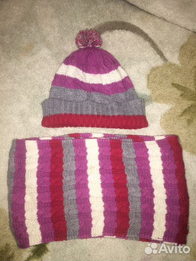 Комплект шапка, шарф