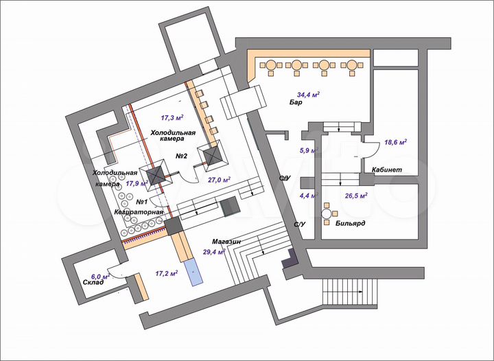 Свободного назначения, 206 м²