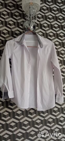 Школьная Белая рубашка для мальчика