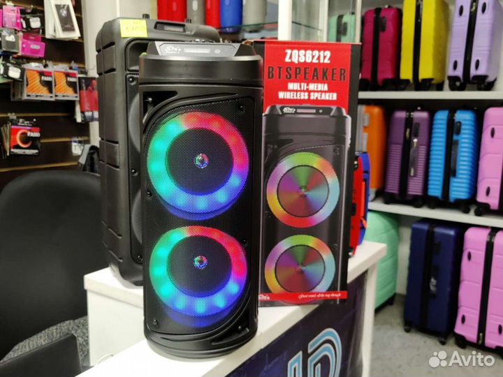 Большая мощная портативная беспроводная колонка