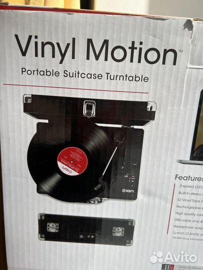 Виниловый проигрыватель Ion Vinyl Motion новый