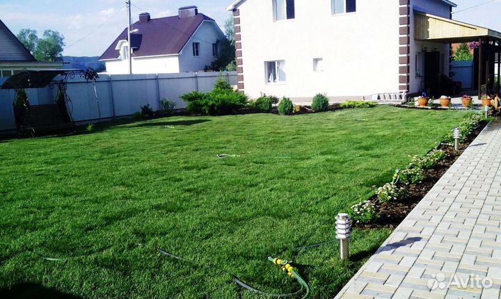 Укладка рулонного газона под ключ, производитель