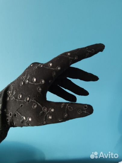 Перчатки женские черные