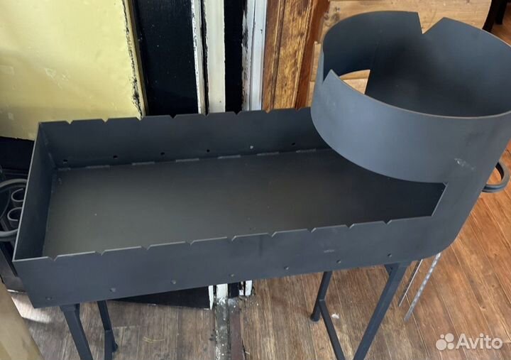 Мангал с печью под казан / казан чугунный