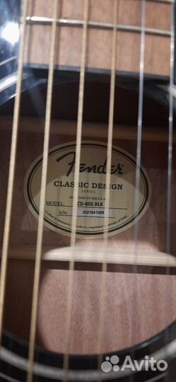 Акустическая гитара fender cd 60s
