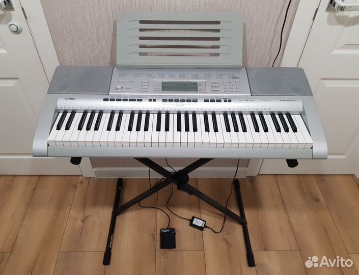 Синтезатор Casio ctk-4000 со стойкой и педалью