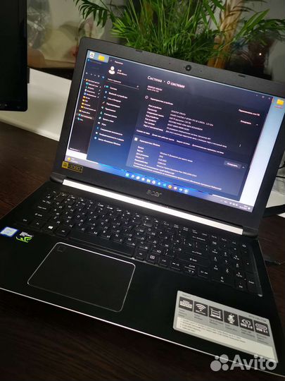 Ноутбук acer aspire 7 A715-72G