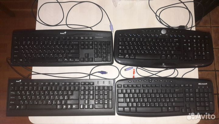 Клавиатуры Logitech, Microsoft, Genius