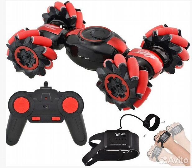 Машинка на пульте управления цвет красный