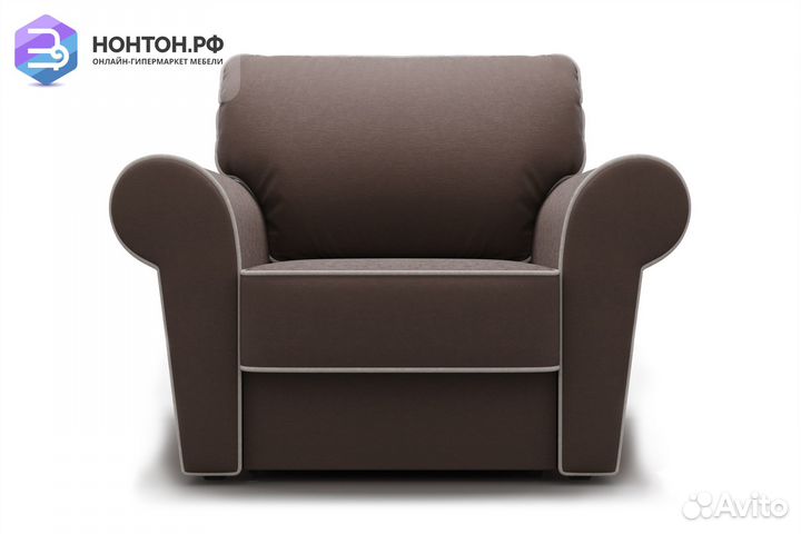 Кресло еврокнижка Прованс коричневое