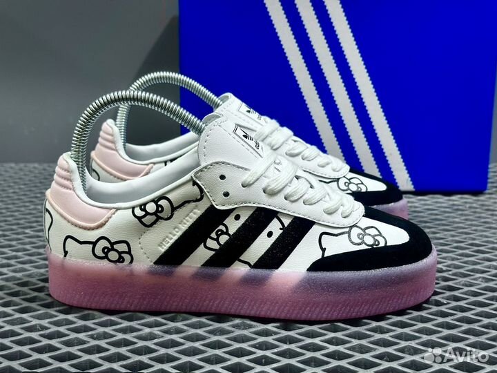 Кроссовки женские Adidas Samba Hello Kitty