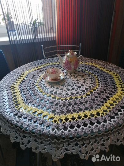Скатерть,ручная работа крючком