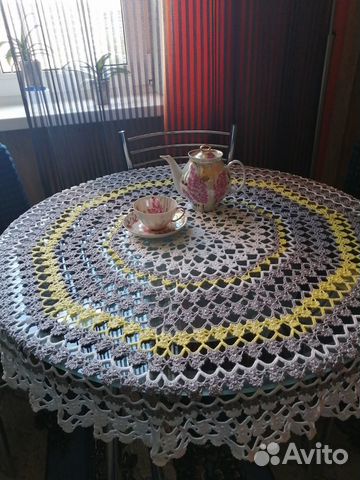 Скатерть,ручная работа крючком