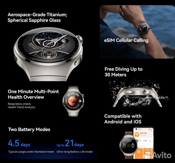 Huawei Watch 4 Pro Dark Brown (Новые, Гарантия)