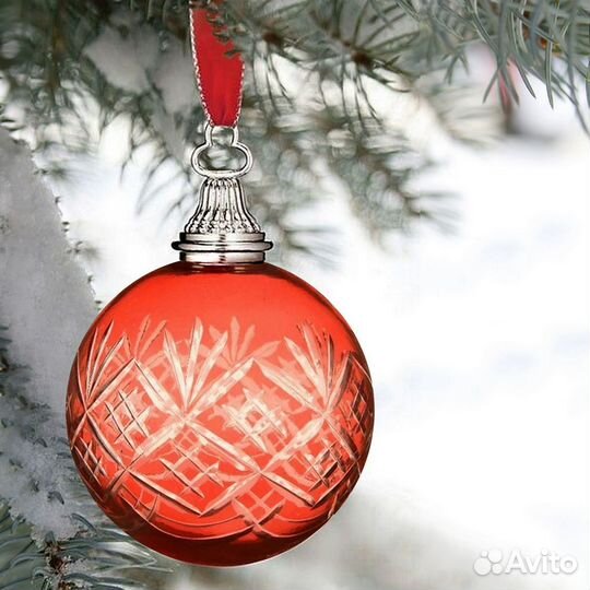 Набор елочных шаров цветное стекло