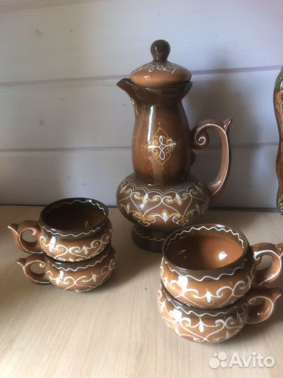 Кувшин и кофейный сервиз советская керамика