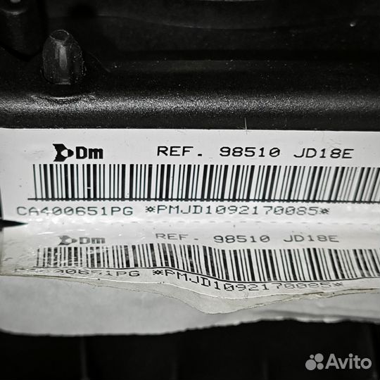 Подушка безопасности водителя Nissan Qashqai J10