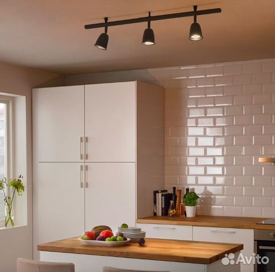 Светильник IKEA skurup потолочная шина, 3 лампы