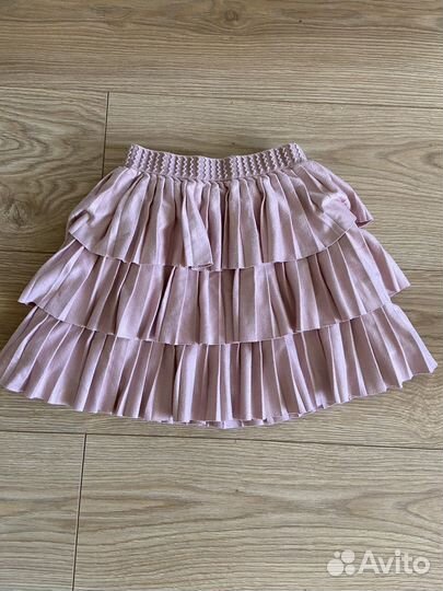 Юбка плиссе Mayoral пудрово- розовая 98-104