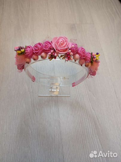 Ободок с цветами