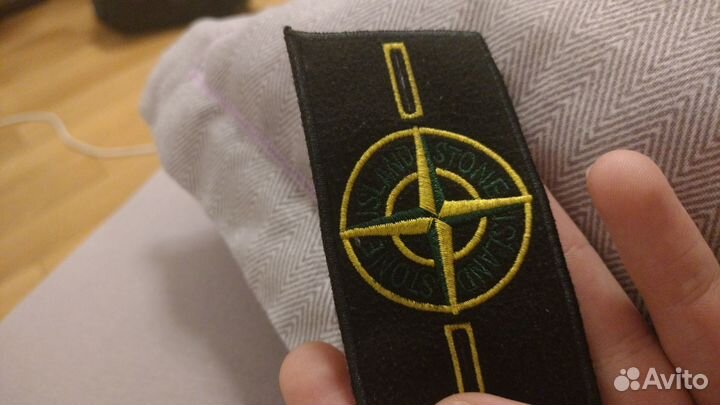 Stone island патч черный оригинал